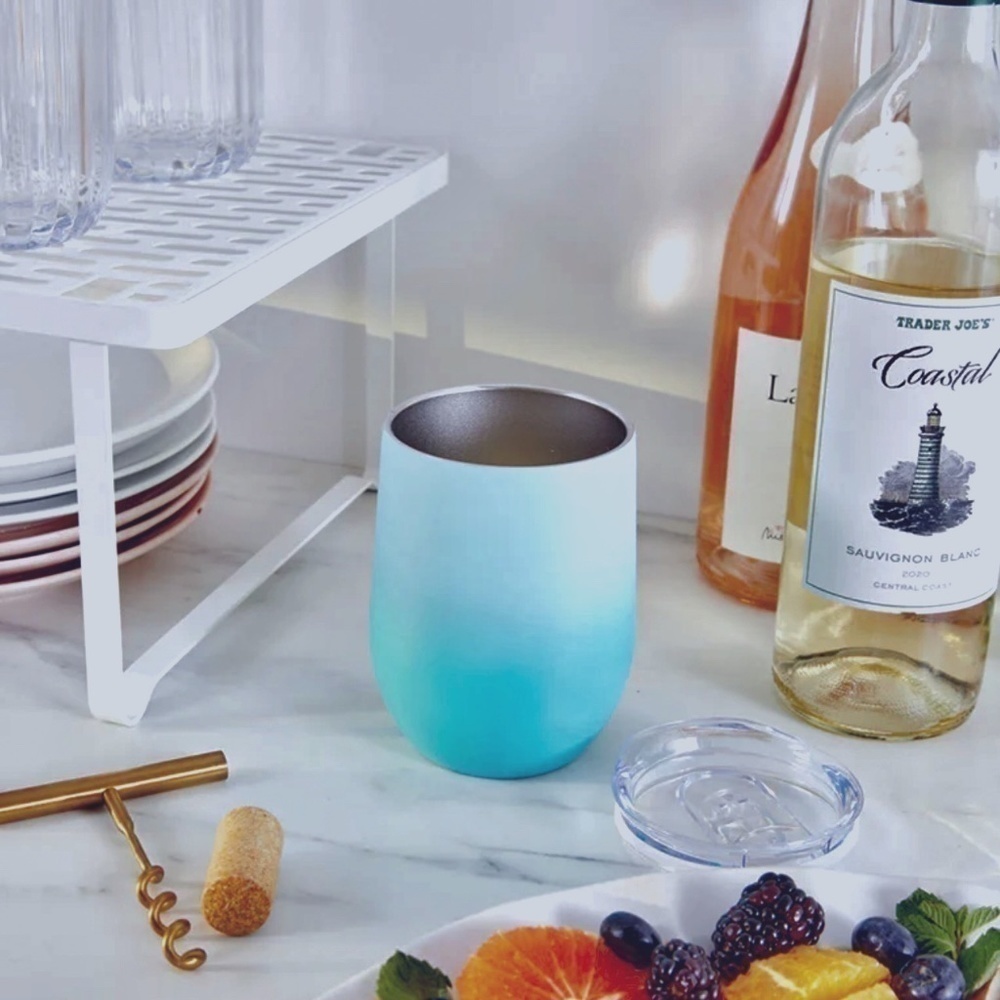 NIB Chic & Tonic Coral Sea Collection Wine Tumbler NEW